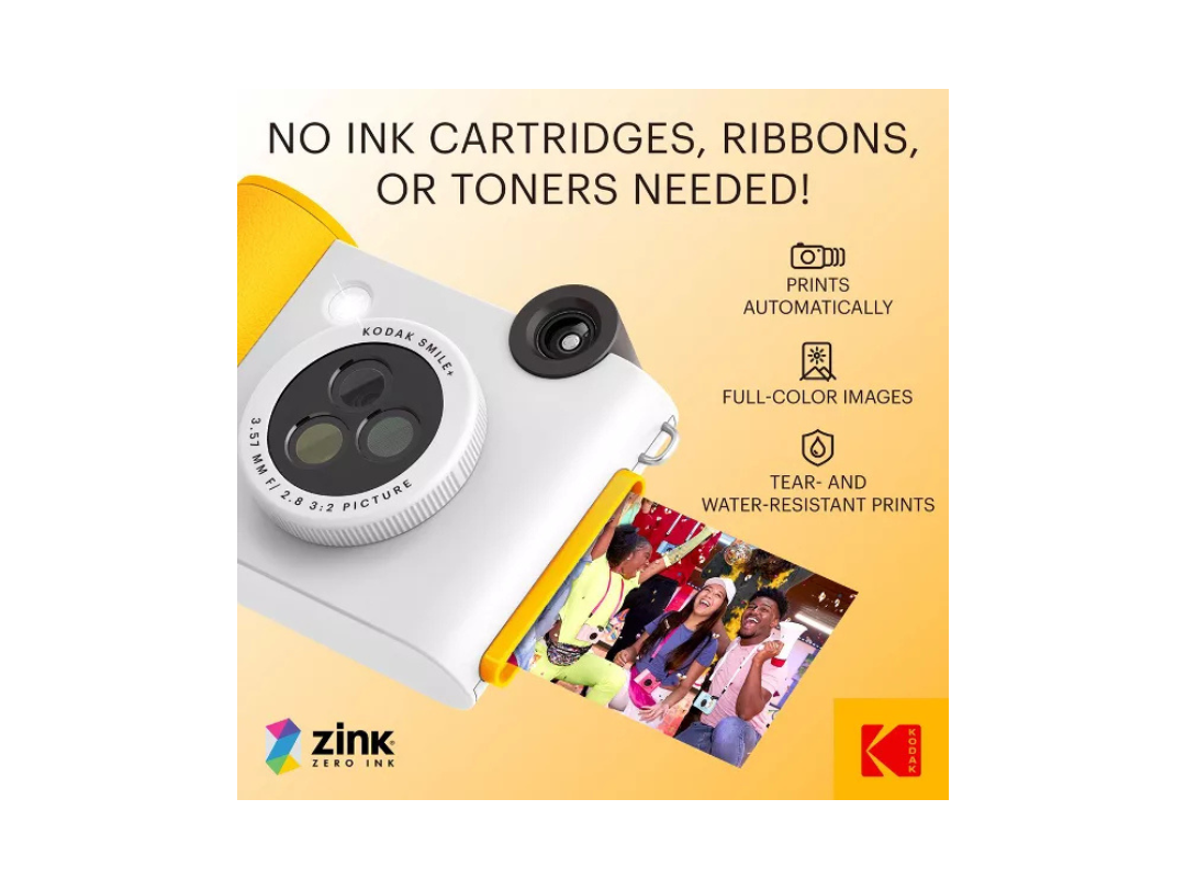 Buy Kodak Smile+ Instant Print Camera – 10MP, Bluetooth in Qatar Buy Kodak Smile+ Instant Print Camera – 10MP, Bluetooth in Qatar